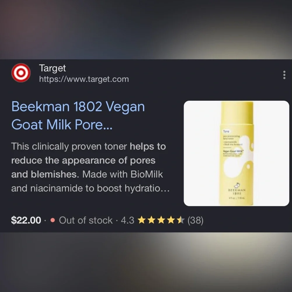 Beekman 1802 Vegan Goat Milk Pore Minimizing Facial Toner- retails for $22 - Picture 4 of 4